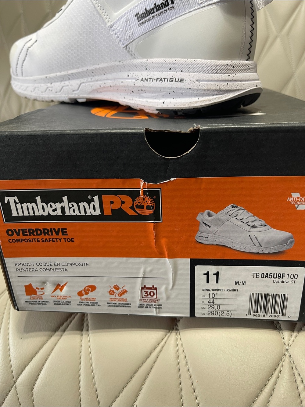 Timberland PRO White Low-Top Work Sneaker - Picture 2 of 9